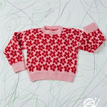 Blomster Sweater 5 - 14 år